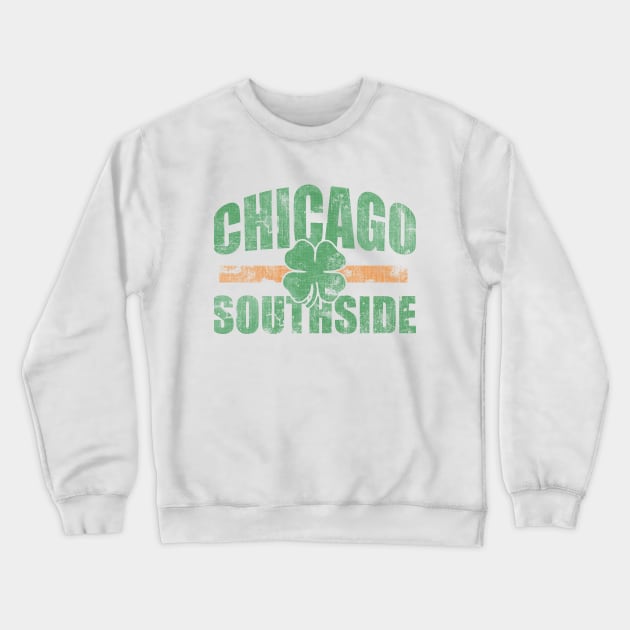 Retro Chicago Southside Irish Crewneck Sweatshirt by E